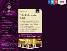 Tablet Screenshot of caledonianclub.com